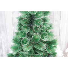 Brad artificial de Craciun tip pin nins, pentru interior/exterior, inaltime 120 cm, Flippy, verde, suport metalic inclus