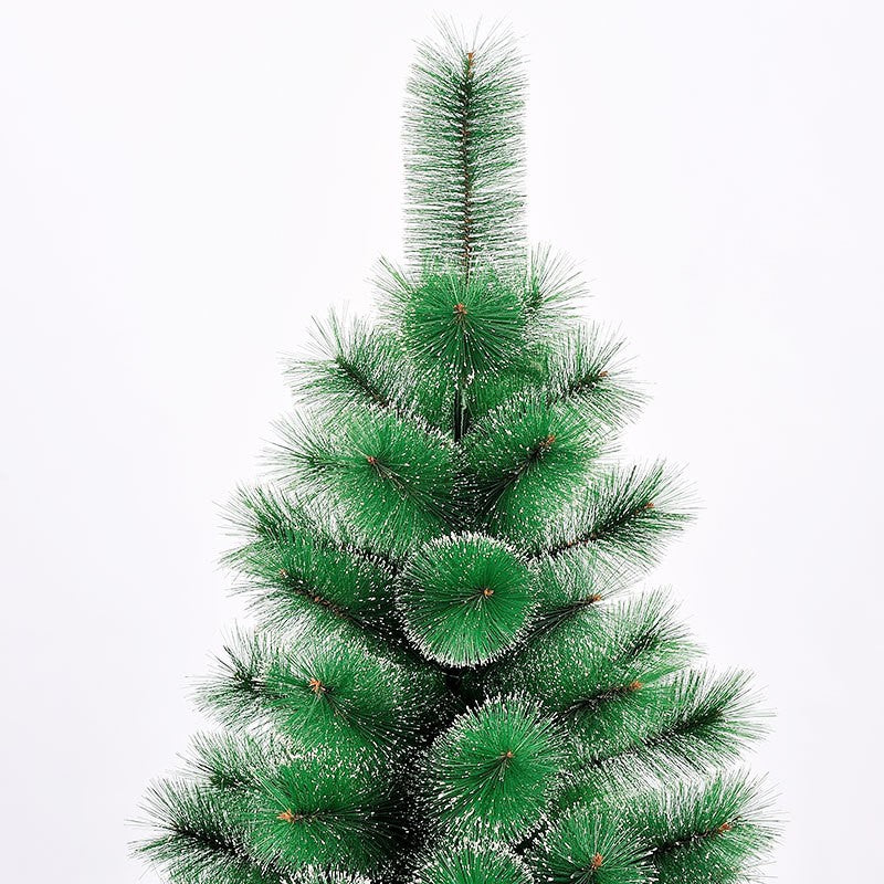 Brad artificial de Craciun tip pin nins, pentru interior/exterior, inaltime 120 cm, Flippy, verde, suport metalic inclus