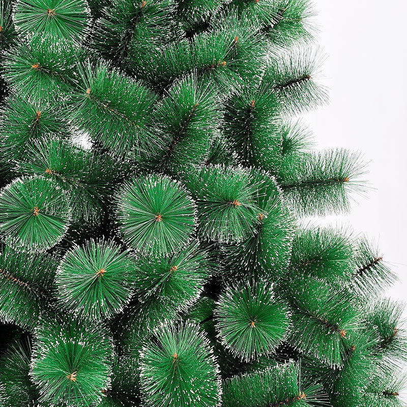 Brad artificial de Craciun tip pin nins, pentru interior/exterior, inaltime 120 cm, Flippy, verde, suport metalic inclus