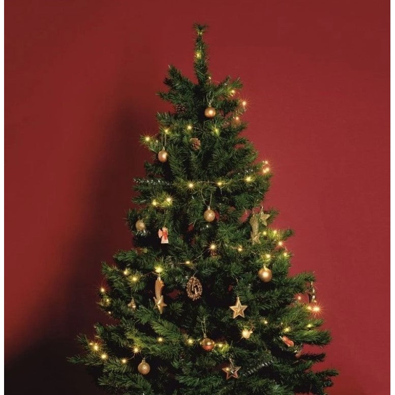 Brad de Craciun artificial cu suport inclus Flippy, 180 cm, 600 ramuri/varfuri, material plastic, suport clasic, fara iluminare, utilizat pentru interior/exterior, verde