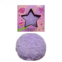 Aplicator pentru Iluminator/Pudra, Tip Buretel Pufos, Kevin & Coco, 9.6 x 9.6 x 7.2cm, Mov