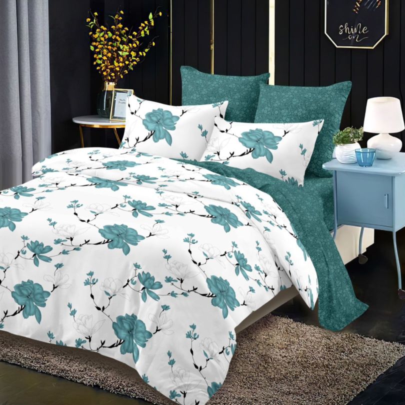 Lenjerie de Pat Bumbac Finet – 6 Piese | Confort ai Eleganta in Dormitorul Tau | COD 0162-CA
