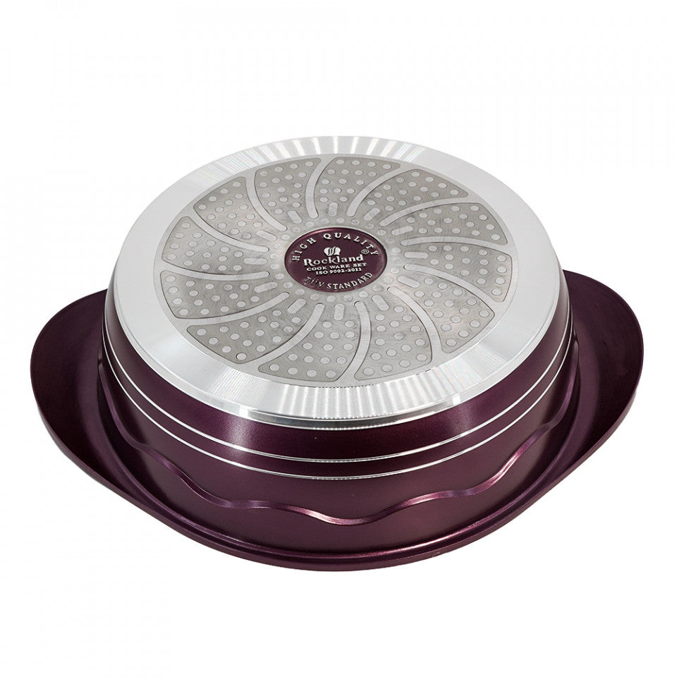 Cratita din Granit cu capac 28 cm , Rockland DST28-BR