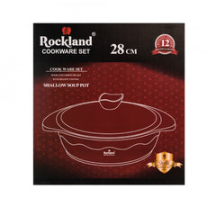 Cratita din Granit cu capac 28 cm , Rockland DST28-BR