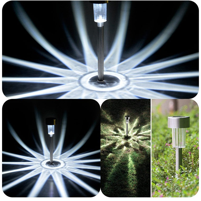 Lampa solara LED de exterior pentru gradina Flippy, dispersor normal, 0.06W, Inox, 29 cm