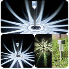 Lampa solara LED de exterior pentru gradina Flippy, dispersor normal, 0.06W, Inox, 29 cm