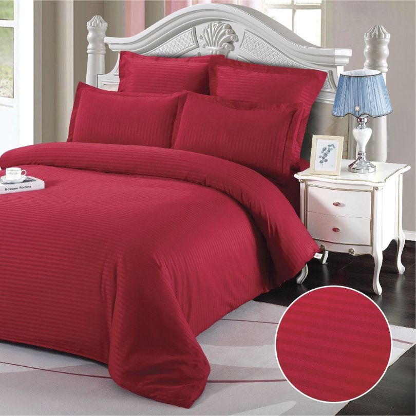 Lenjerie de Pat Damasc – Set 6 Piese | Eleganta si Confort pentru Dormitorul Tau | COD 0420-CF