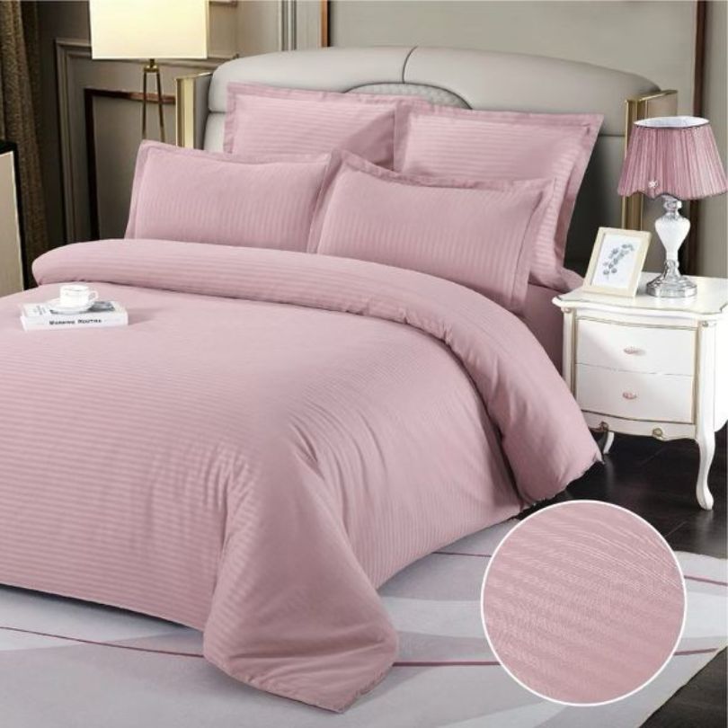 Lenjerie de pat damasc pentru o persoana – 4 piese | Eleganta si confort pentru fiecare noapte! | COD 0395-CF