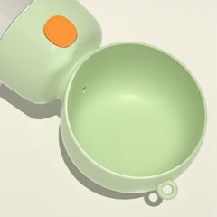 Sticla Animale, Flippy, Portabila, pentru Hrana si Apa, din ABS, 400 ml/182 ml, 25.5 x 8 x 9 cm, Verde