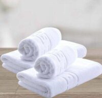 Set de 4 prosoape greek border-alb