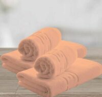 Set de 4 prosoape greek border- coral