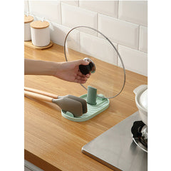 Suport Pliabil, Flippy, pentru Capace, Linguri, Multifunctional, Plasare pe Blatul de Bucatarie, 11.5 x 18 x 2.2 cm, Roz