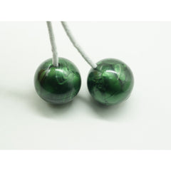 Jucarie interactiva cu bile, Flippy, Clackers ball, antistres, Verde, 40 mm
