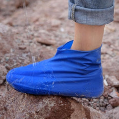 Husa Incaltaminte, Flippy, Impermeabila, Antiderapanta, din Latex, 13 x 13 x 2 cm, Marime M 34-40 cm, Albastru
