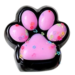 Jucarie Antistres Squishy, Flippy, cu Revenire Lenta, Squeeze Pinch Family, Model Labuta de Pisica, 6.8x6.2 cm, 55g, Ambalaj Transparent, Roz Deschis