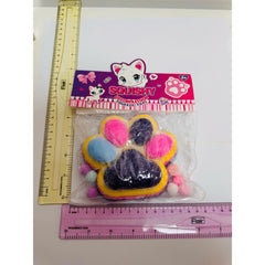 Jucarie Antistres Squishy, Flippy, cu Revenire Lenta, Model Labuta de Pisica Pufoasa, 220g, 12.5 x 10.5 cm Squeeze Pinch Family, Ambalaj Transparent, Multicolor