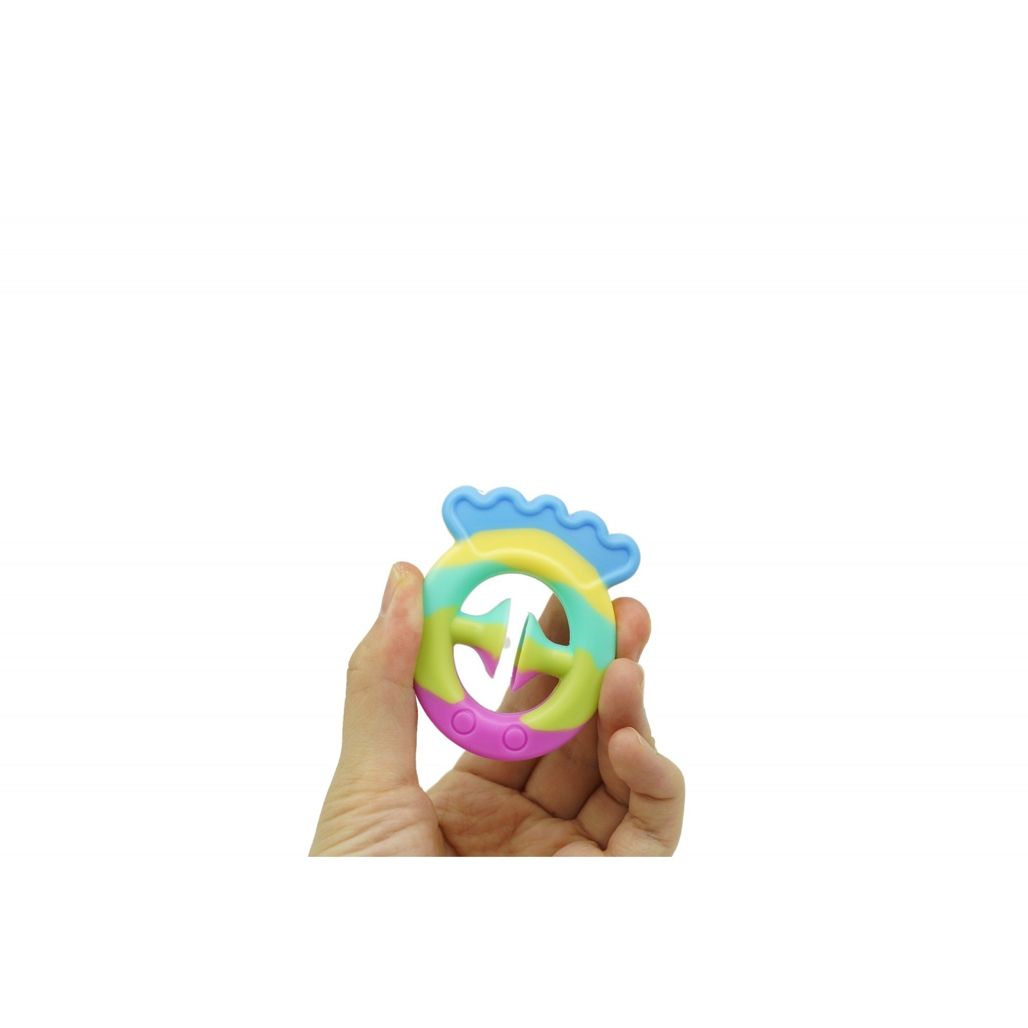 Jucarie senzoriala antistres cu ventuza de decompresie, Antrenare antebrat, Fidget Toy, Model Pestisor, Macarons