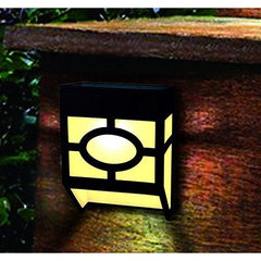 Lampa solara cu senzor Geometric, IP65, Lumina Alb cald, Flippy