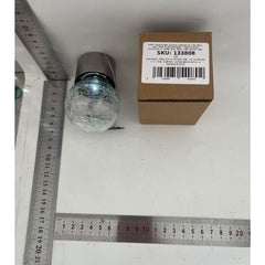 Lampa Solara Flippy, LED, Tip Candelabru Mic, Cu Bila Din Sticla Crapata, Exterioara, Impermeabila, Iluminare 6-12 H, Alb
