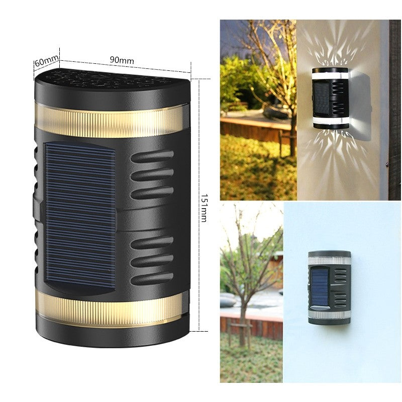 Lampa solara LED decorativa cu lumina bidirectionala Flippy,  IP65, 1.2V, 600mah, 15.1 x 9 x 6 cm, material ABS, alb rece