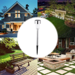Lampa solara Led decorativa pentru gradina, Argintie, Flippy, Lumina Multicolor