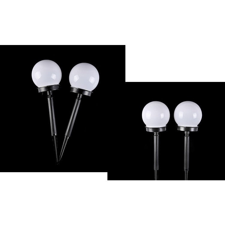 Set 2 Lampi Solare LED, Sferice, Tip Glob Flippy, Diametru 10 cm, Alb rece