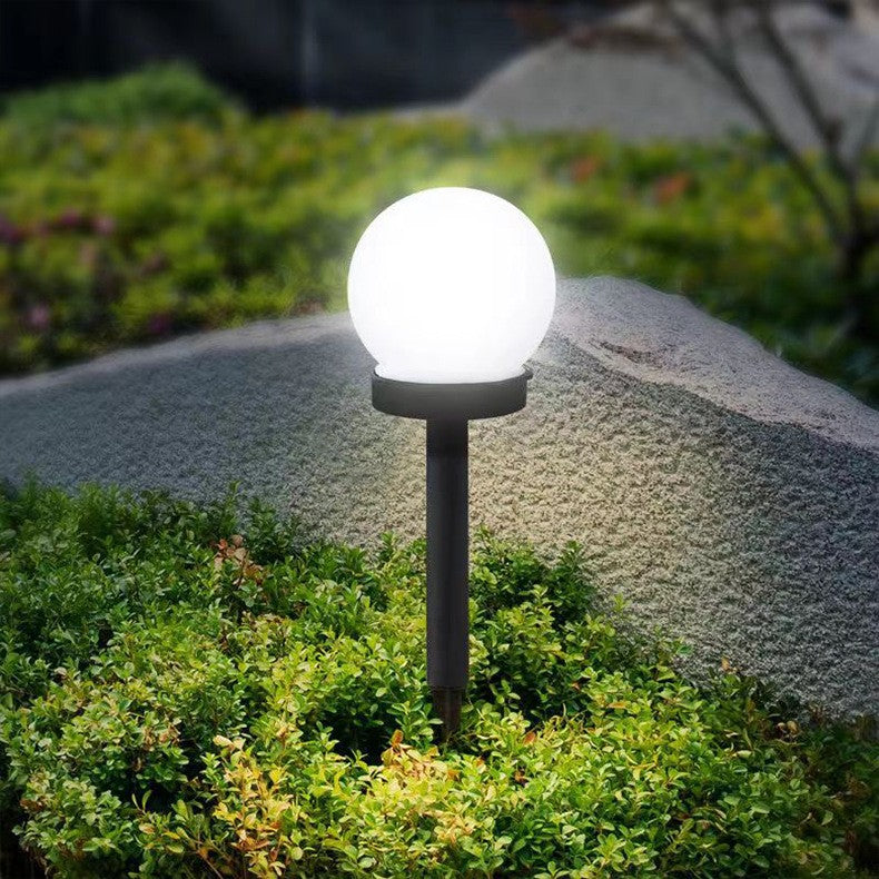 Set 2 Lampi Solare LED, Sferice, Tip Glob Flippy, Diametru 10 cm, Alb rece