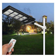 Lampa solara stradala Flippy, cu telecomanda, senzor de miscare si lumina, suport prindere, 180 LED-uri, IP65, ABS, 10AH, 200W, temperatura culoare 6500K, 59.5x23.8x6.8 cm, autonomie 10-12 ore, negru