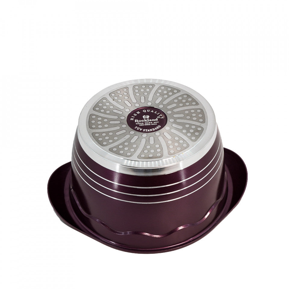 Oala din Granit cu capac 20 cm , Rockland DT20-BR