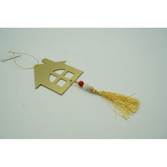 Ornament brad, Flippy, Casa, Auriu, Lucios, 10*25CM, Acril, Interior/ Exterior