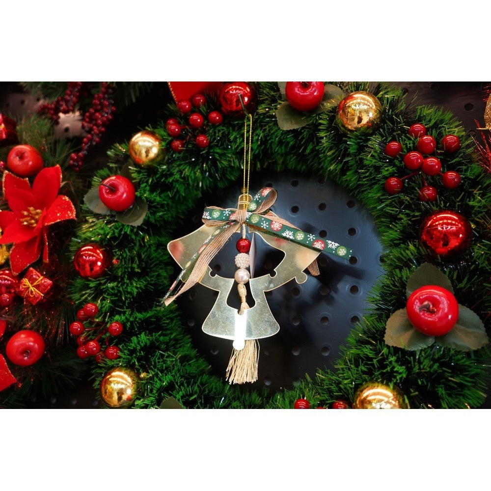Ornament brad, Flippy, Clopotei, Auriu, Lucios, 14*26CM, Acril, Interior/ Exterior