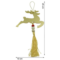 Ornament brad, Flippy, Ren, Auriu, Lucios, 10*25CM, Acril, Interior/ Exterior