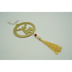 Ornament brad, Flippy, Ren, Auriu, Lucios, 8*25CM, Acril, Interior/ Exterior
