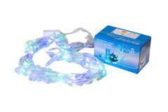 Perdea Lumini de exterior, 216 Led- Multicolor 2.5m x 1.5m, caseta joc de lumini, interconectabila