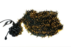 Perdea Lumini de exterior, 3m x 10m, 3200 Led Lumina Calda, interconectabila, 3200G-CLD