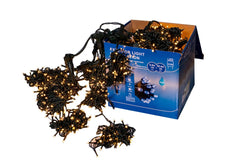 Perdea Lumini de exterior, 4m x 5m, 1200 Led Lumina Calda cu Albastru, joc de lumini, interconectabila, fir verde, SW-1200G-CLD-B