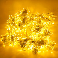 Perdea Lumini de exterior, 4m x 5m, 1200 Led Lumina Calda, joc de lumini, interconectabila, fir alb, SW-1200W-CLD