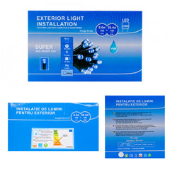 Perdea Lumini de exterior, 960 Led- Lumina Calda 3m x 3m, joc de lumini, BL-960-WR