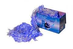 Perdea Lumini de exterior, 960 Led- Lumina Calda cu Albastru, 3m x 3m, joc de lumini, SW-960-CLD-B