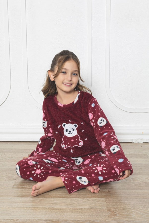 Pijama copii fete polar cocolino | 7007-PM