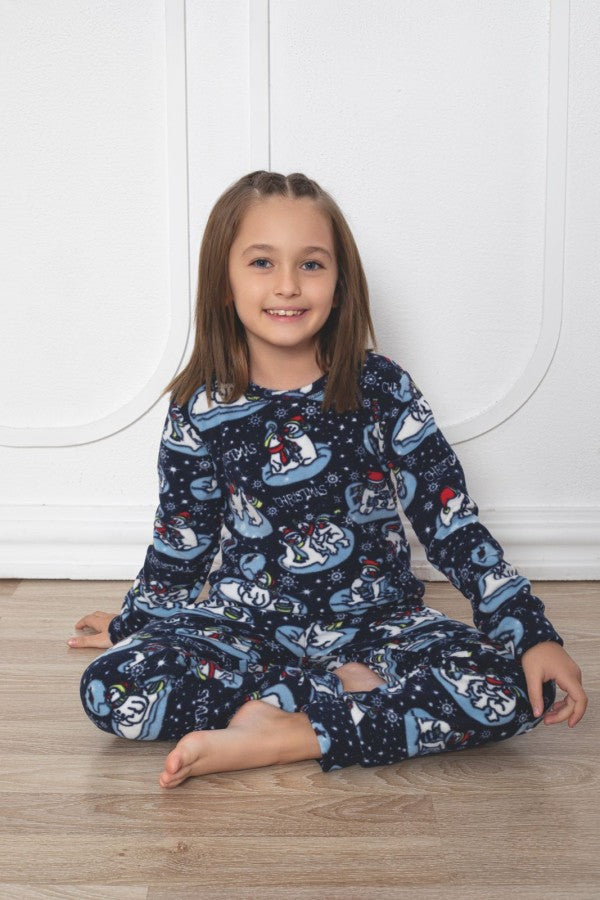 Pijama copii fete polar cocolino | 7022-PM