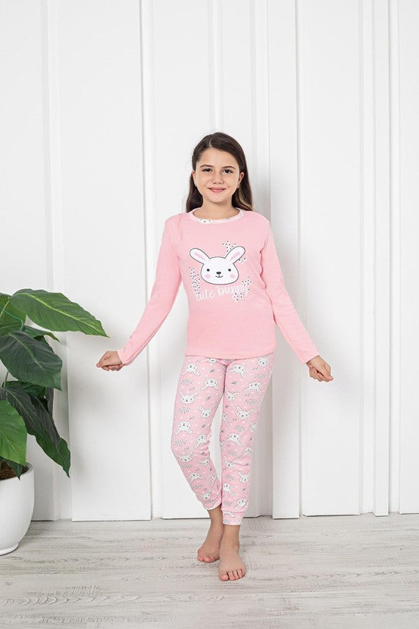 Pijama copii fete bumbac | 7029-PM