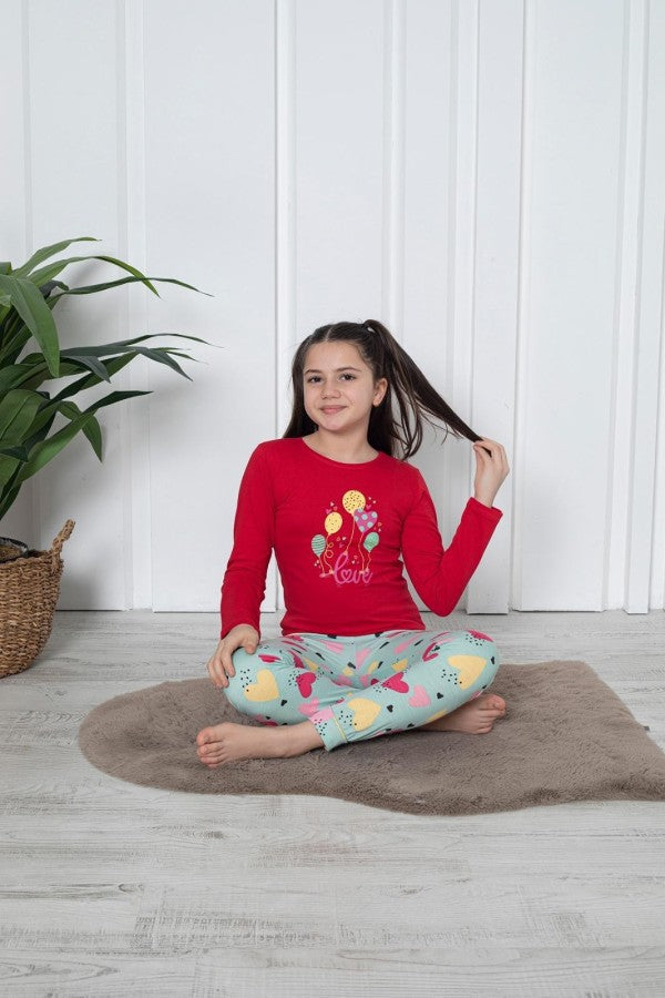 Pijama copii fete bumbac | 7000-PM