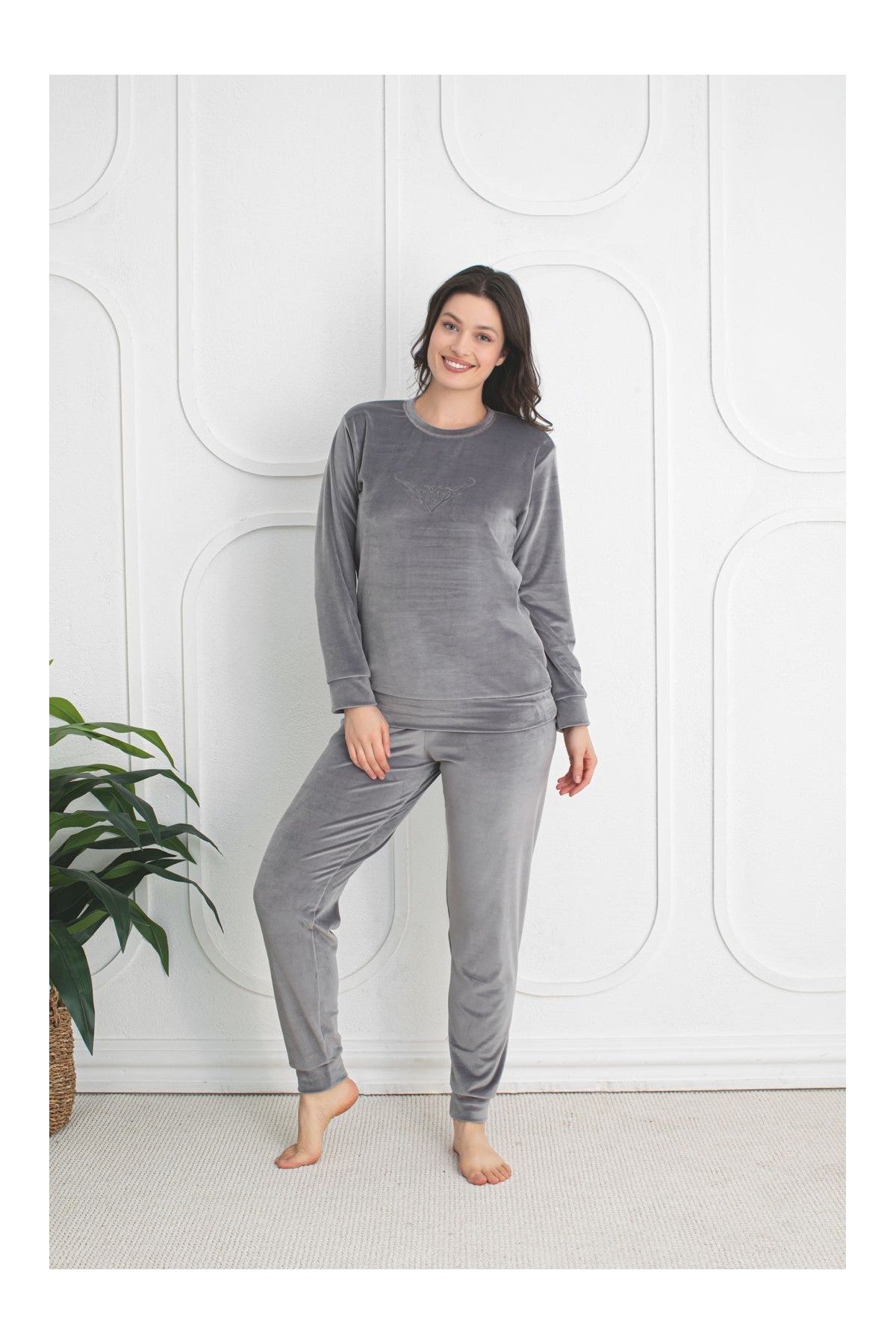 Pijama dama catifea | BAKI CATIFEA COD 111 -PM