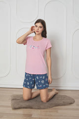 Pijama Dama Baki Short  Tricou 5012
