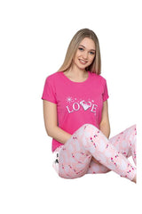 Pijama de Dama bumbac cu tricou | 0020 - PM