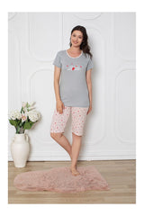 Pijama Dama Baki Pantaloni 3/4 0019-PK