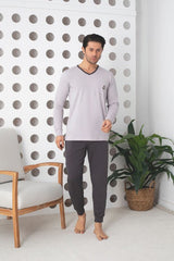 Pijama Barbati Lycra – Confort Maxim si Stil Modern pentru Nopti Linistite | COD 0900-PM