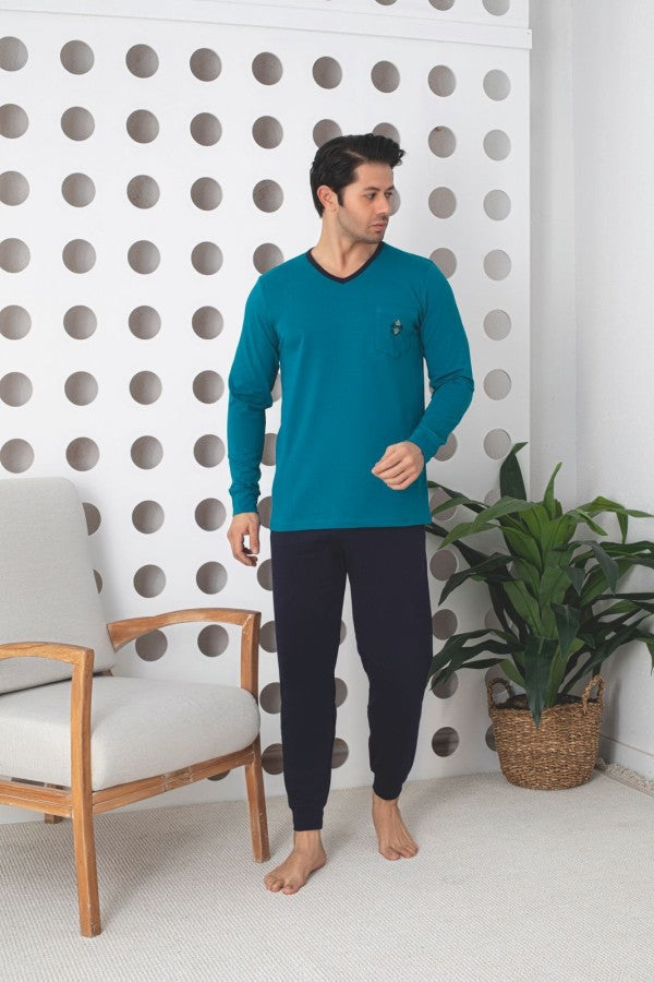 Pijama Barbati Lycra – Confort Maxim si Stil Modern pentru Nopti Linistite | COD 0901-PM