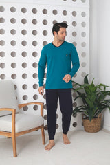 Pijama Barbati Lycra – Confort Maxim si Stil Modern pentru Nopti Linistite | COD 0901-PM